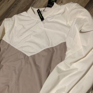 Nike Shield Victory Golf Pullover Sail Men Large